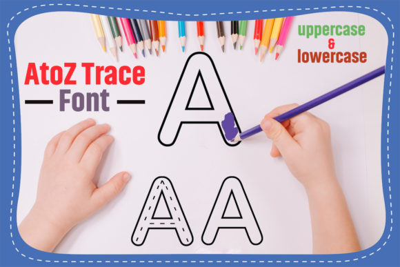 AtoZ Trace for Kids: A Playful Display Font for Brand Consistency