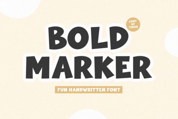 Bold Marker: A Display Font That Commands Attention