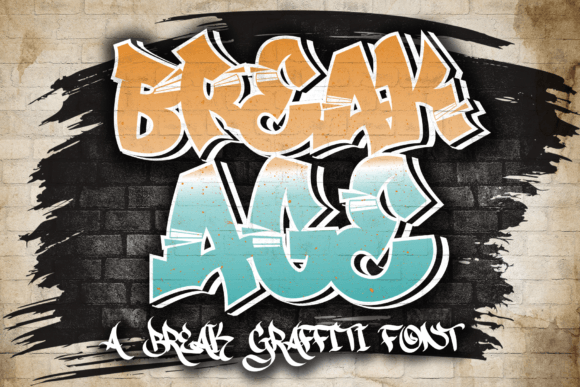 Break Age: A Graffiti-Style Display Font That Makes Handmade Designs Pop
