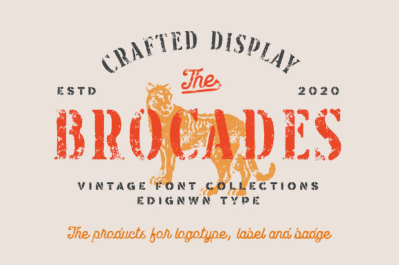 Brocades: A Timeless Display Font for Editorial Design