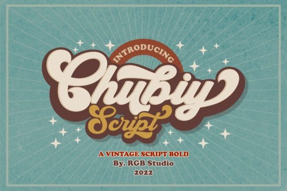 Chubiy: A Bold Script Display Font That Makes Your Headlines Pop