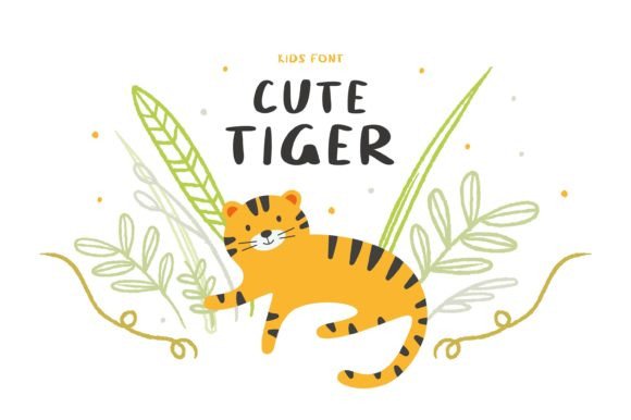 Cute Tiger: A Friendly Display Font for Small Business Branding