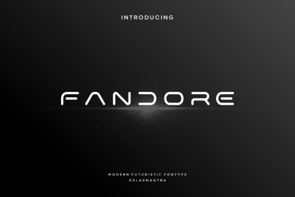 Fandore: A Futuristic Display Font That Cuts Through the Feed