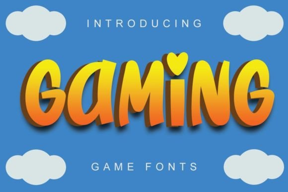 Gaming Font: A Playful Display Typeface for Editorial Charm