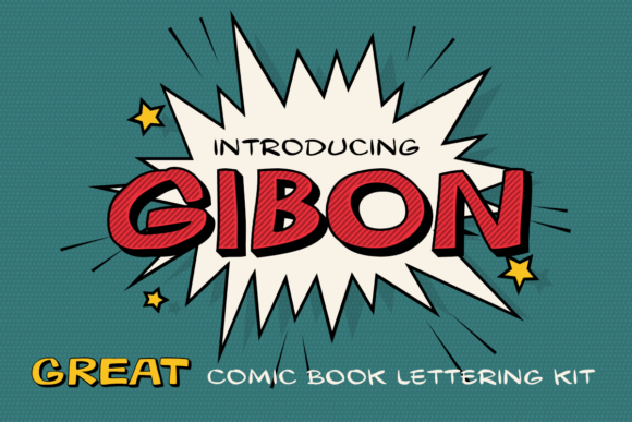 Gibon Family: A Playful Display Typeface for Editorial Design