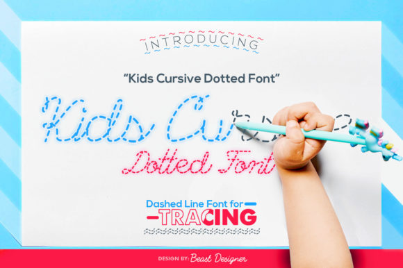 Kids Cursive Dotted: A Gentle Display Font for Playful Editorial Moments