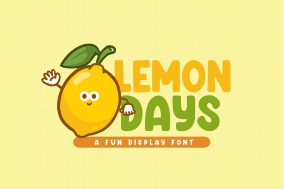 Lemon Days: A Playful Display Font for Joyful Editorial Moments