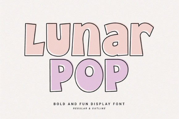 Lunar Pop: A Playful Display Font That Stands Out in Fast-Scrolling Feeds