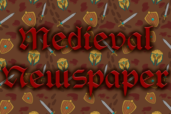 Medieval Newspaper Font for Handmade & Historical Designs