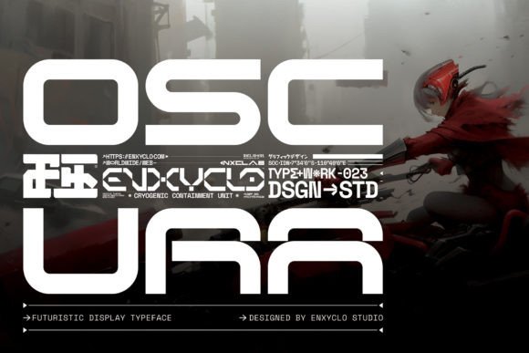 Oscura: A Futuristic Display Font That Elevates Real Small Business Branding
