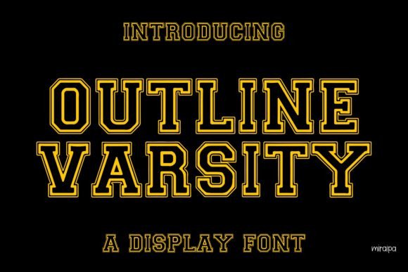 Outline Varsity: A Display Font That Anchors Editorial Mood