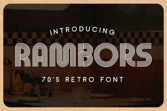 Rambors - Nostalgic Retro: A Timeless Display Font for Editorial Design