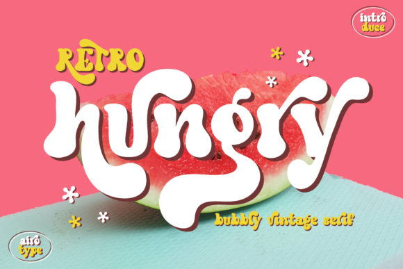 Retro Hungry: A Groovy Display Font for Branding and Creativity