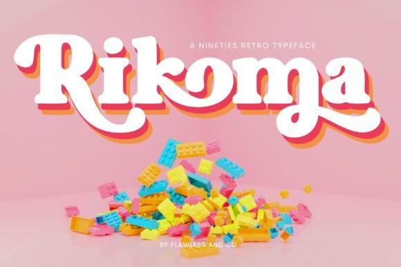 Rikoma: A Retro Display Font That Makes Your Campaign Pop