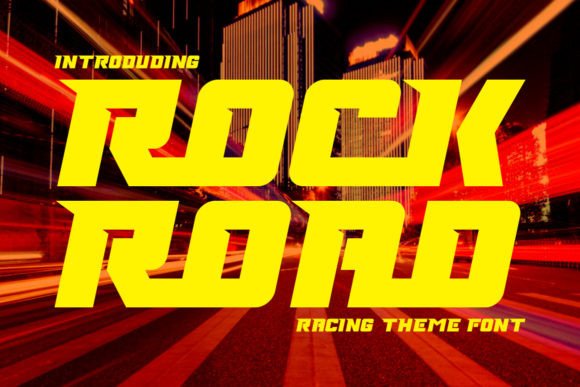 Rock Road: A Bold Display Font That Races Off Your Handmade Labels