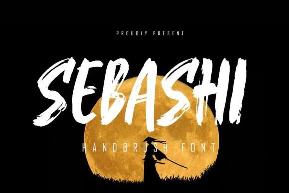 Sebashi: A Textured Brush Display Font for Handmade Brands