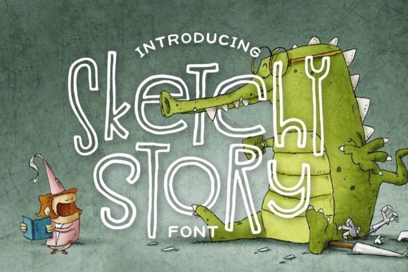 Sketchy Story: A Hand-Drawn Display Font That Makes Your Brand Feel Human