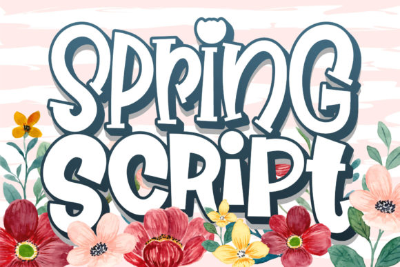 Spring Script: A Playful Display Font for Creative Branding