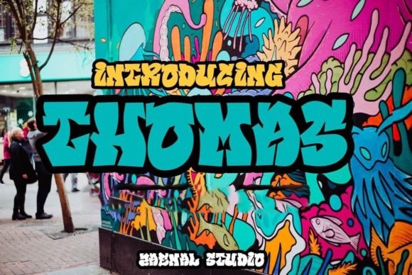 Thomas: A Graffiti Display Font That Feels Like Playtime