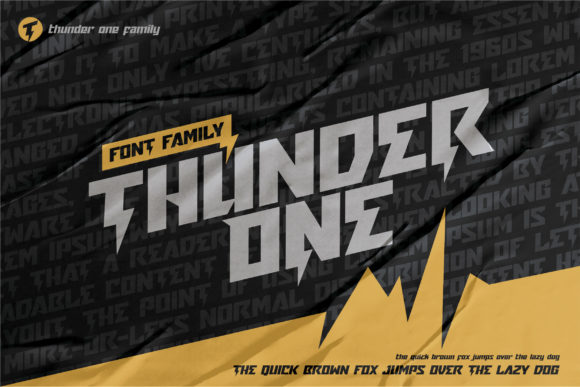 Thunder One: A Bold Font for a Strong Brand