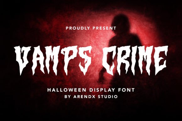 Vamps Crime: A Spooky Display Font with Editorial Soul