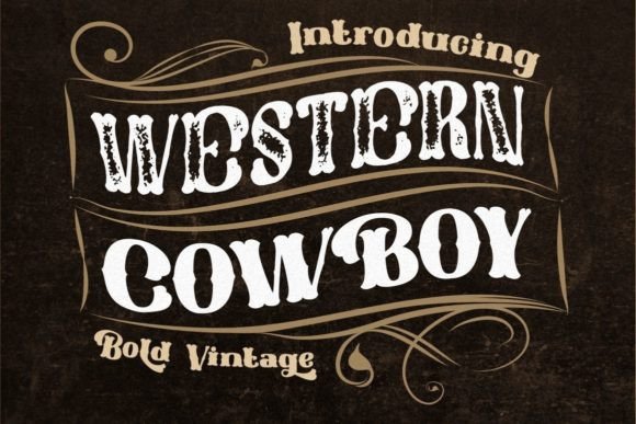 Western Cowboy: A Bold Display Font for Editorial Impact