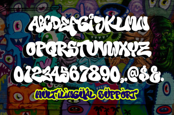 Wild Hustle Graffiti: A Bold, Playful Display Font for Handmade Brands