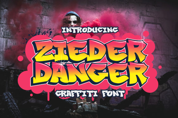 Zieder Danger Basic Graffiti: A Bold Display Font for Scroll-Stopping Campaigns